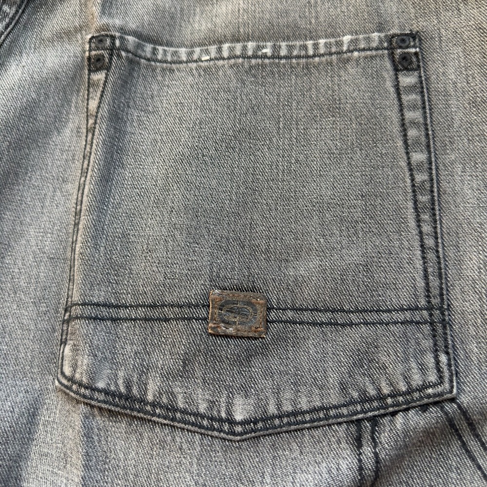 Ecko Unltd Carpenter Jeans Mens 34 Gray Foundry Denim Foundry Relaxed Streetwear - Picture 11 of 16